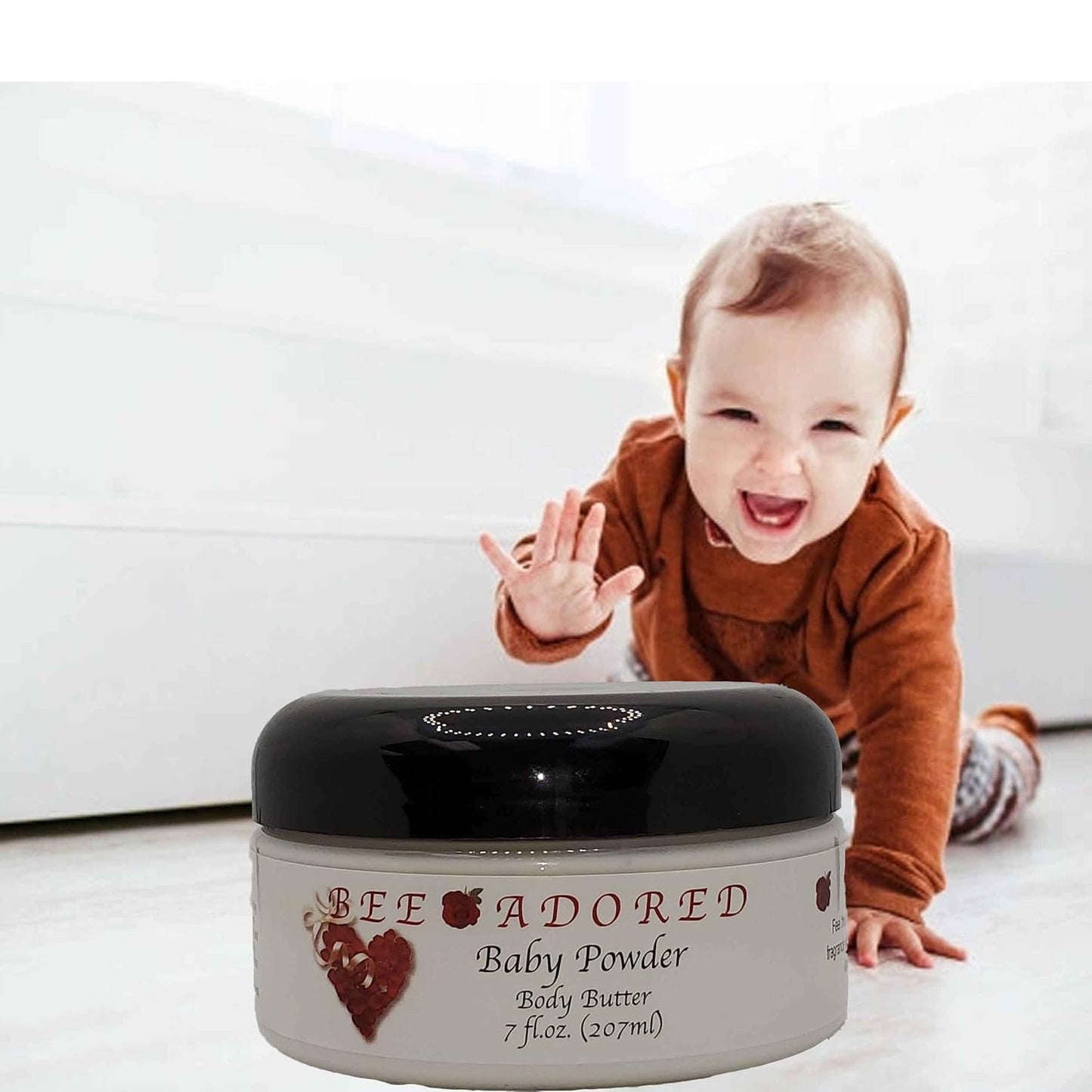 Body Butter, Baby Powder, 8 Fluid Ounce