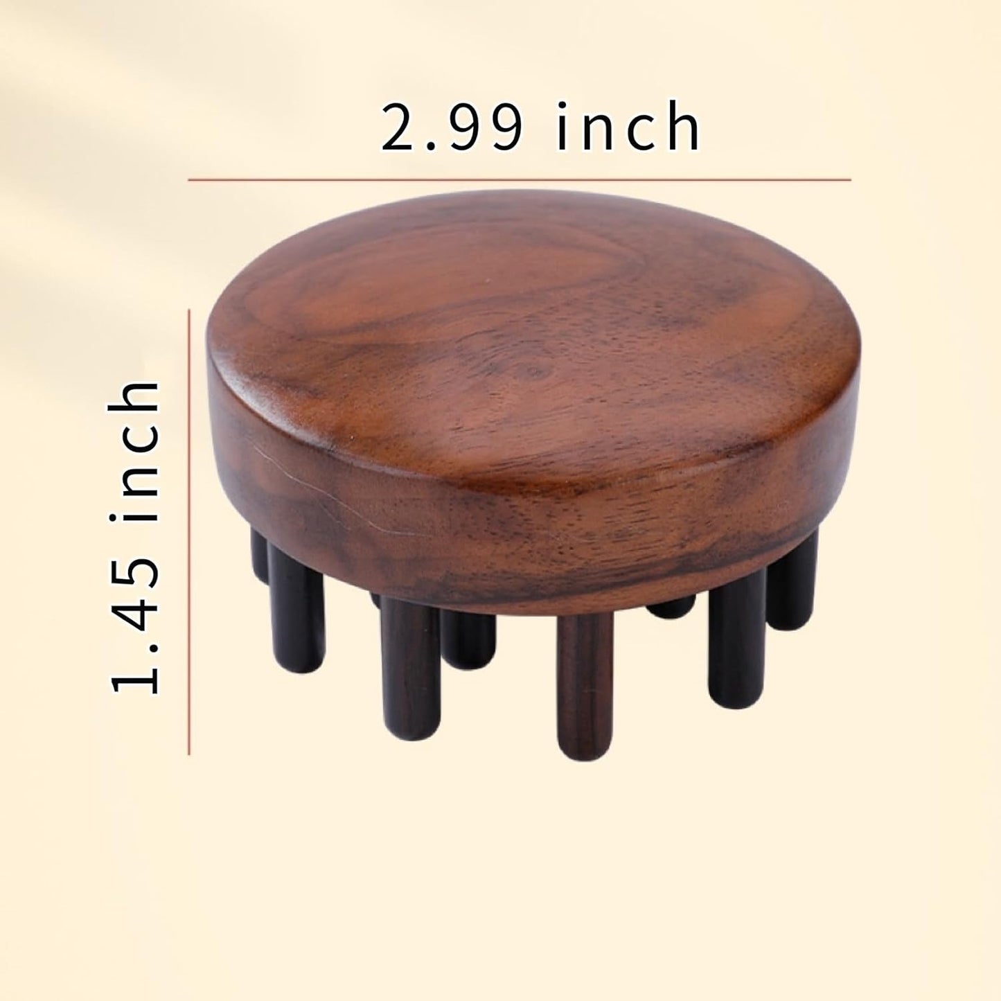 Wood Comb for Hair Growth | Wooden Scalp Massager Tool| Hair Massager | Scalp Massager Hair Growth | Head Massage Scalp Stress Relax wood (circular-18teeth)