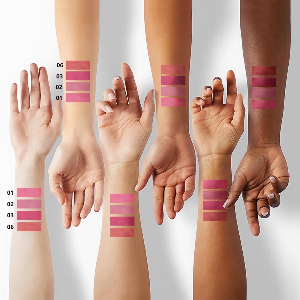 BINGBRUSH Lip Crayons Matte Longwear Lipstick Pack Set,Moisture Smooth Lipliner With Built-in Sharpener Ultimate Super Stay Ink Lip Crayon for Makeup,Waterproof Velvet Lipgloss Lip Stain(1#Pink Beige)