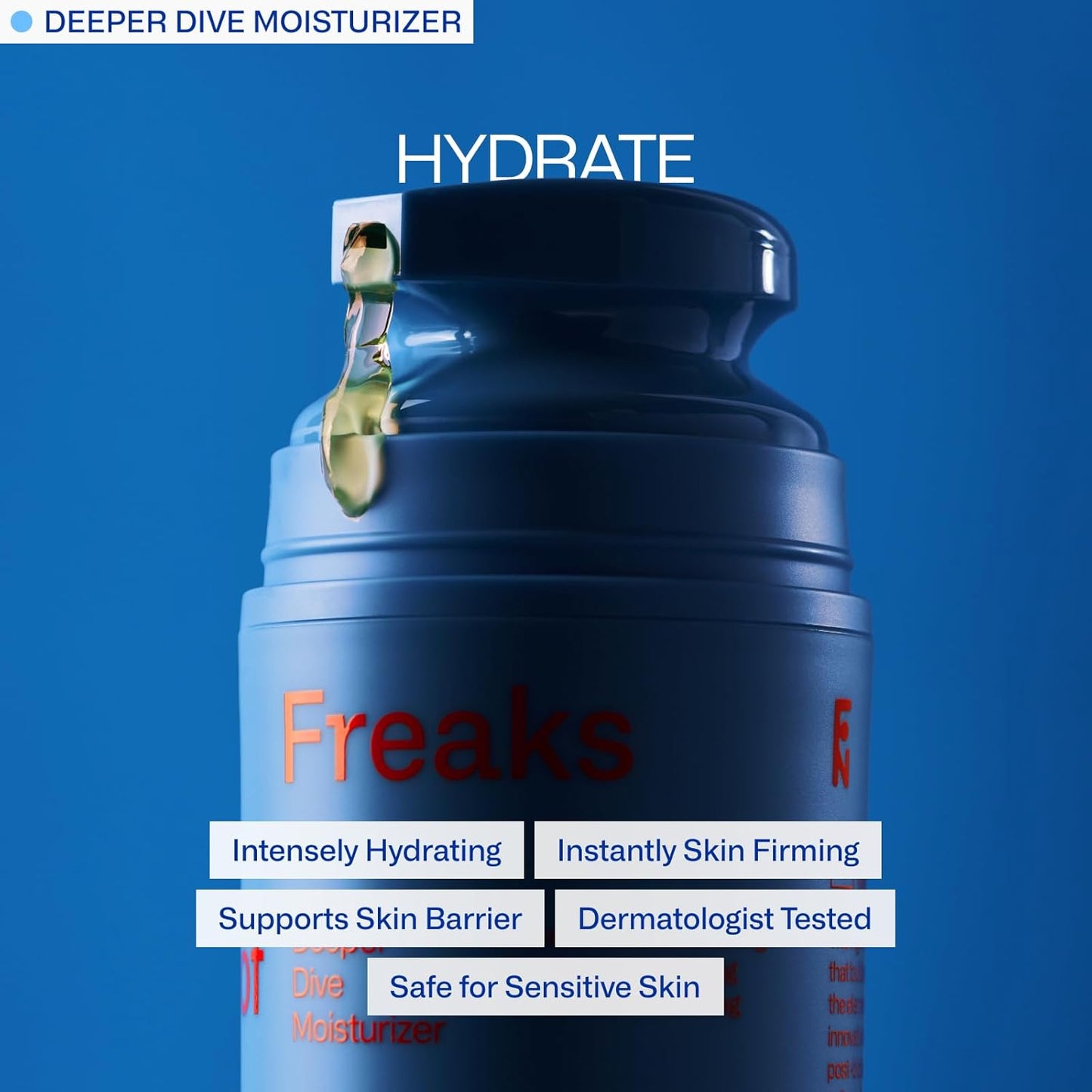 Freak Trio Bundle | Deeper Dive Moisturizer Serum, Peak Performance SPF 50 & Daily Defender SPF 30 | Natural Hydration & Sun Protection | Eco-Friendly, Reef-Safe, Cruelty-Free | All Skin Types