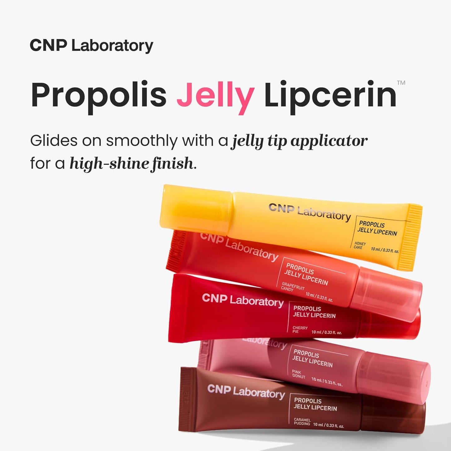 CNP Propolis Jelly Tinted Lipcerin™ - 05 Grapefruit Candy, Hydrating Lip Balm & Gloss with Manuka Honey + Hyaluronic Acid, Korean Skincare, 0.3 fl.oz.