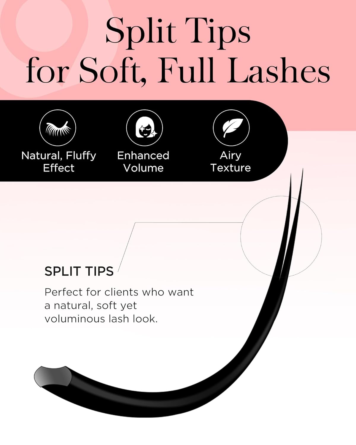 BEYELIAN Flat Eyelash Extension, Ellipse Lash Extensions 0.20 D Curl 13mm 16 Rows Matte Black Eyelash Extension Supplies Classic Lash Extensions Individual Eyelashes Salon Use