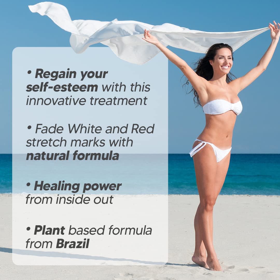 Cicatrissim Deep Stretch Mark Removal Cream - Innovative Formula With Pure and Powerful Natural Ingredients From Brazilian Flora - For All Stretch Marks & Skin Types.