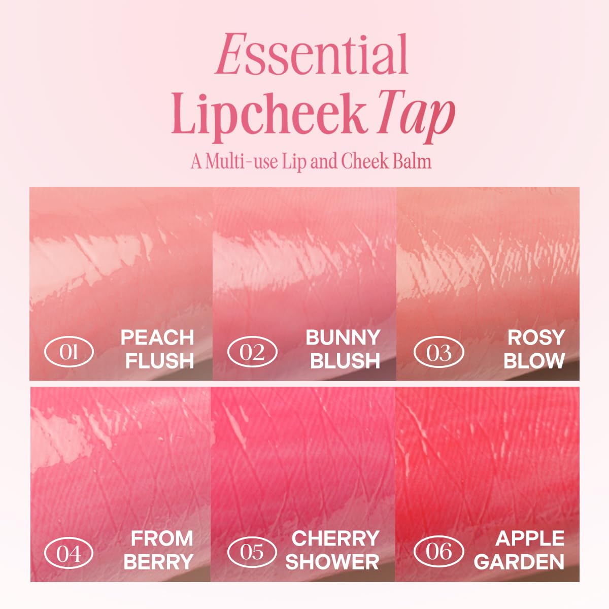 CLIO Essential Lip & Cheek Tap, Easy to Use, Glides on Effortlessly, Non-Greasy, Travel-Sized Creamy & Blendable Color For Lips & Cheeks (03 ROSY BLOW, One Size)