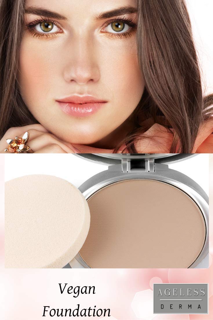 Pressed Mineral Foundation With Vitamin for a Natural Silky Finish
