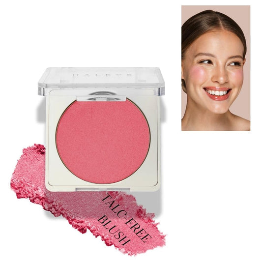 HALEYS Re-pop Smoothing Powder Blush (Sandy Cheeks) - Pigmented, Easy Blending, Longwear, Buildable, Talc-Free, V + CF
