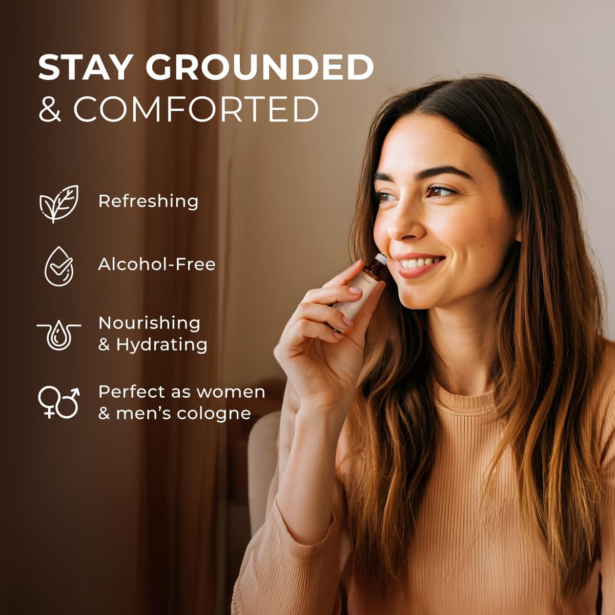 Gya Labs Patchouli Roll On, Luxurious Aroma for Confidence and Allure - Patchouli Essential Oil Roll On for Tranquillity and Inner Peace - 0.34 Fl Oz - Travel-Sized Convenience and Quick Absorption