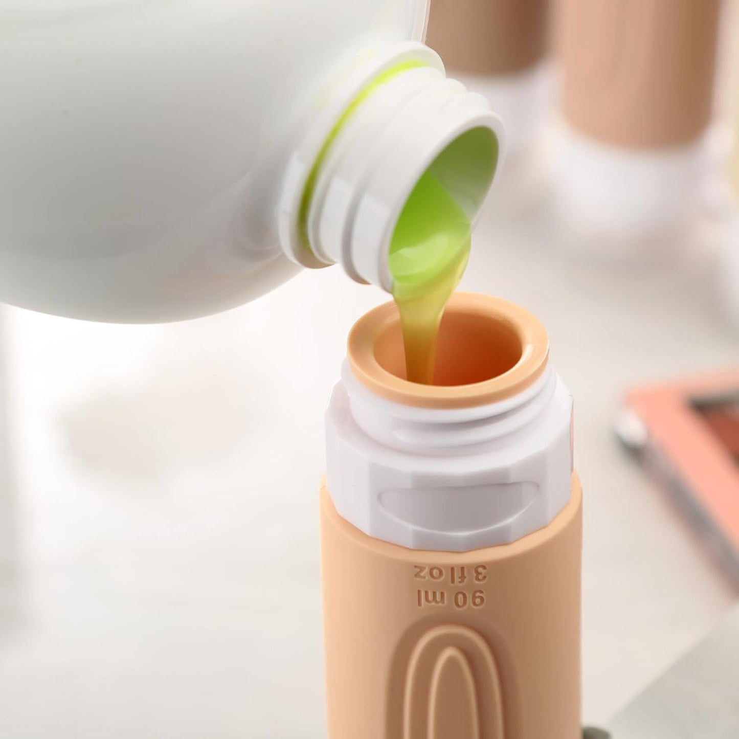 Travel Bottles for Toiletries, Tsa Approved 3oz Travel Size Containers BPA Free Leak Proof Refillable Liquid Silicone Squeezable Travel Accessories for Shampoo Conditioner Lotion (4 Pack)