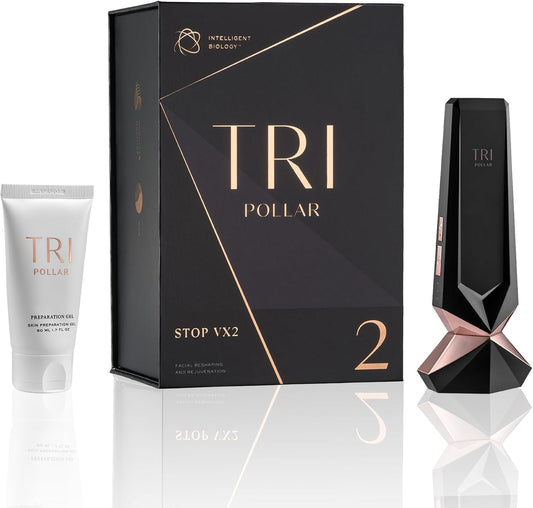 TriPollar Stop Vx 2 | Pollogen Stop U Model UXV Device | New Multi-RF + DMA Technology | at-Home Facial Device