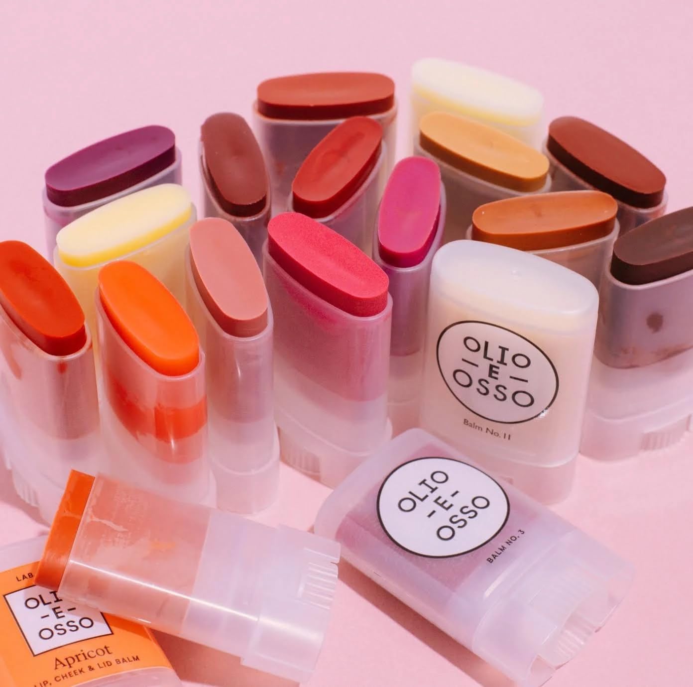 Olio E Osso - Natural Lip + Cheek Balm | Natural, Non-Toxic, Clean Beauty (LAB 1 Apricot, 0.35 oz | 10 g)