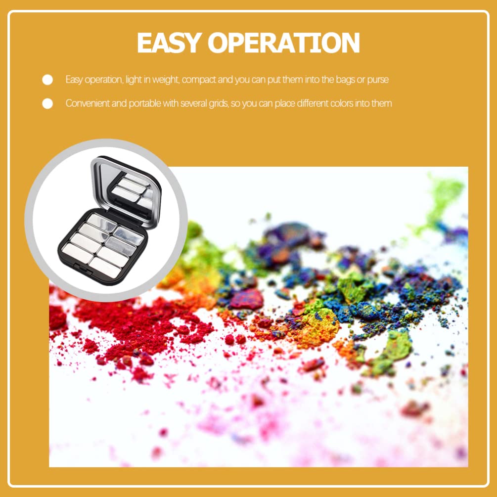 Beaupretty 2pcs Empty Lipstick Palette DIY Lipstick Lip Balm Blusher Containers Refillable Makeup Eyeshadow Storage Case Box with Mirror