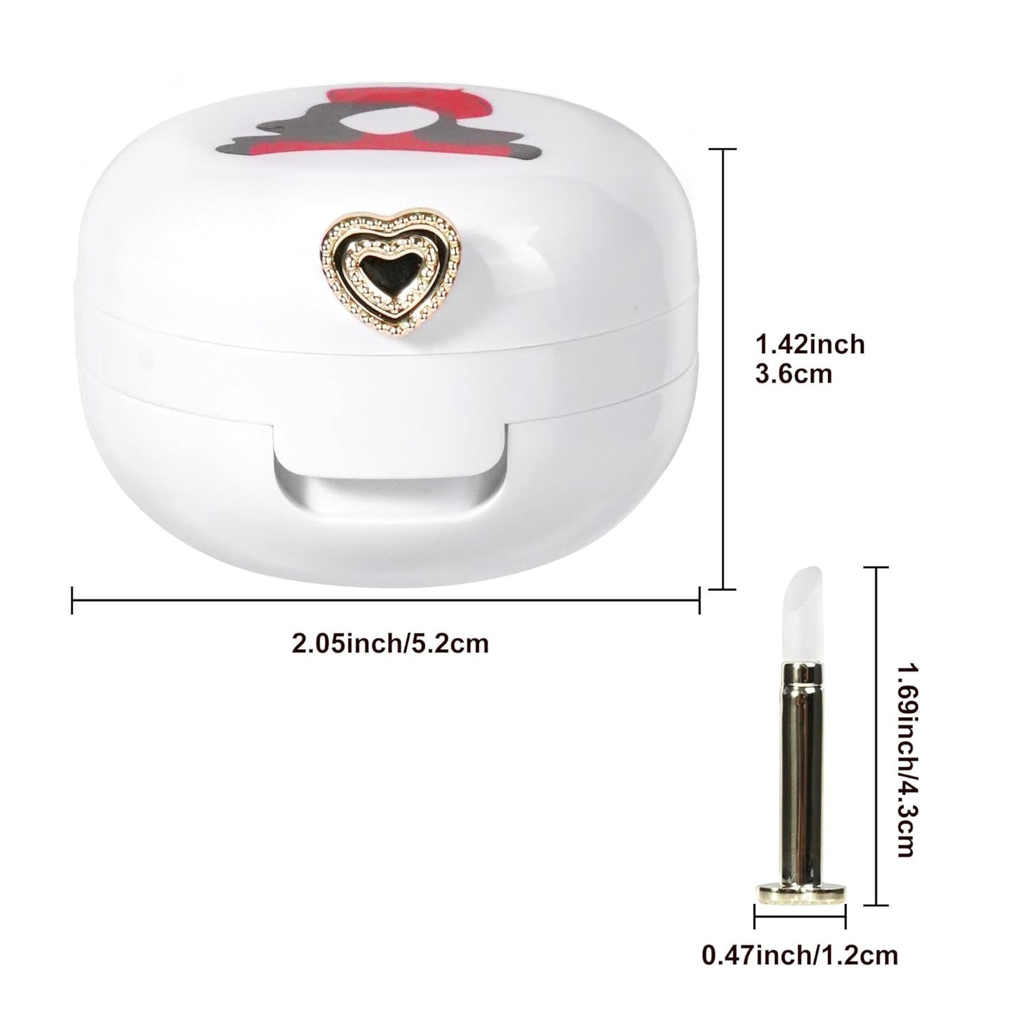 2 Pack Lip Balm Containers,Plastic Portable Empty Lip Balm Container with Mirror and Silicone Lip,Empty Lipstick Dispenser Box for Travel,Home