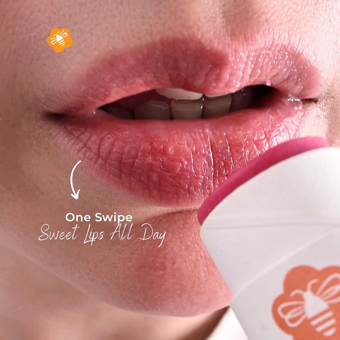 Manuka Honey Lip Balm 15+ UMF – Ultra-Hydrating Formula with Beeswax, Castor Oil & Organic Coconut Oil | 12+ Hour Moisture | Eco-Friendly Recyclable Tube | 0.25 oz / 7 g (Soft Plum)