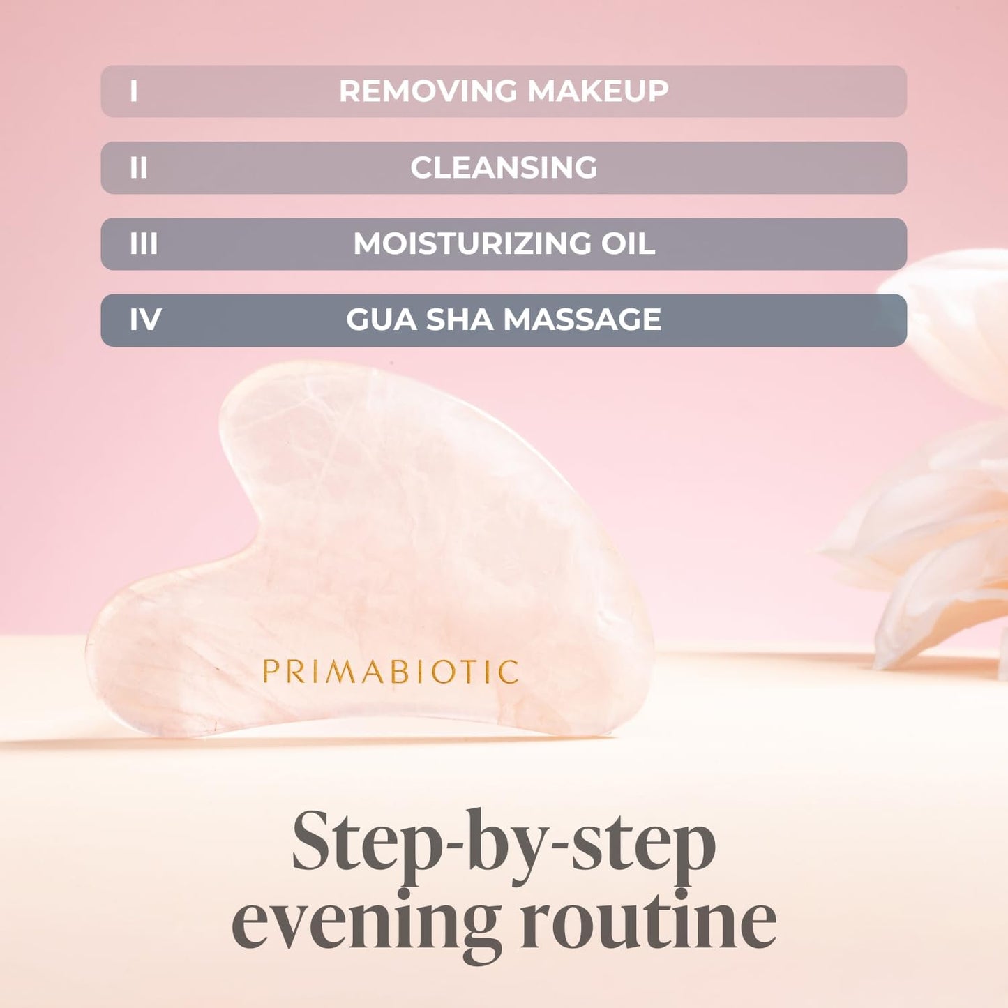 Gua Sha Stone – Facial Massage Tool for Wrinkles – Rose Quartz Guasha – Skin Care – Beauty Products – Massage Tool for Skin Care – Anti-Aging