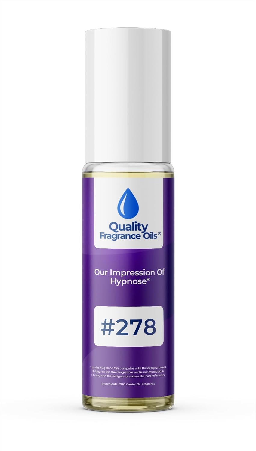 Quality Fragrance Oils' Hypnose Impression #278 | Long-Lasting Perfume Oil, Alcohol-Free, Strong Scent, 10ml Roll-On | Affordable Alternative to Designer Fragrances