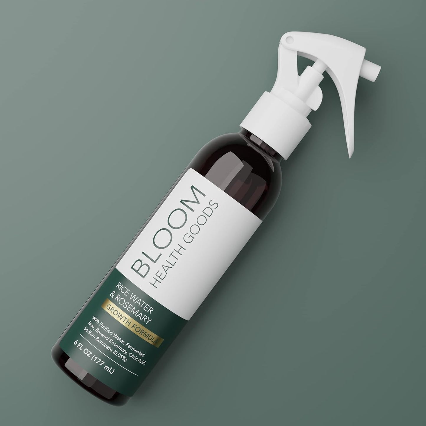 Rosemary & Fermented Rice Water Hair Growth Spray – Whole Plant Natural Ingredients for Strong, Healthy Hair (6 oz)