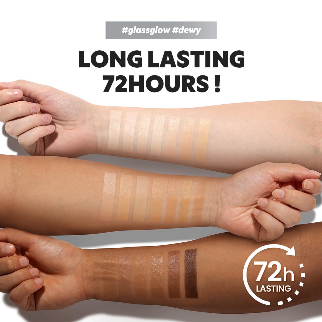 TIRTIR Mask Fit Aura Silver Cushion Foundation | Semi-glow Finish, Natural Coverage, Moisturizing, Lightweight, Korean cushion foundation (#25N Mocha, Full Size, 0.63 Fl Oz)