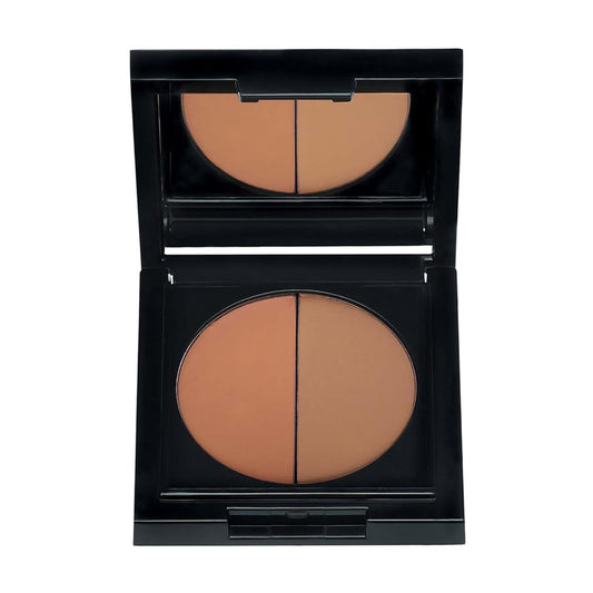 Duo Concealer - Double-Shade Compact Creamy Concealer - Smooth Texture Hides Imperfections - Even Matte Finish - Provides Full Coverage And Long Lasting Results - Manviol - 0.1 Oz