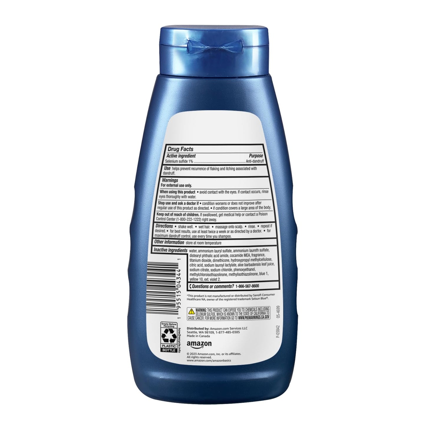 Amazon Basics Moisturizing Dandruff Shampoo, 11 Fl Oz, Pack of 1