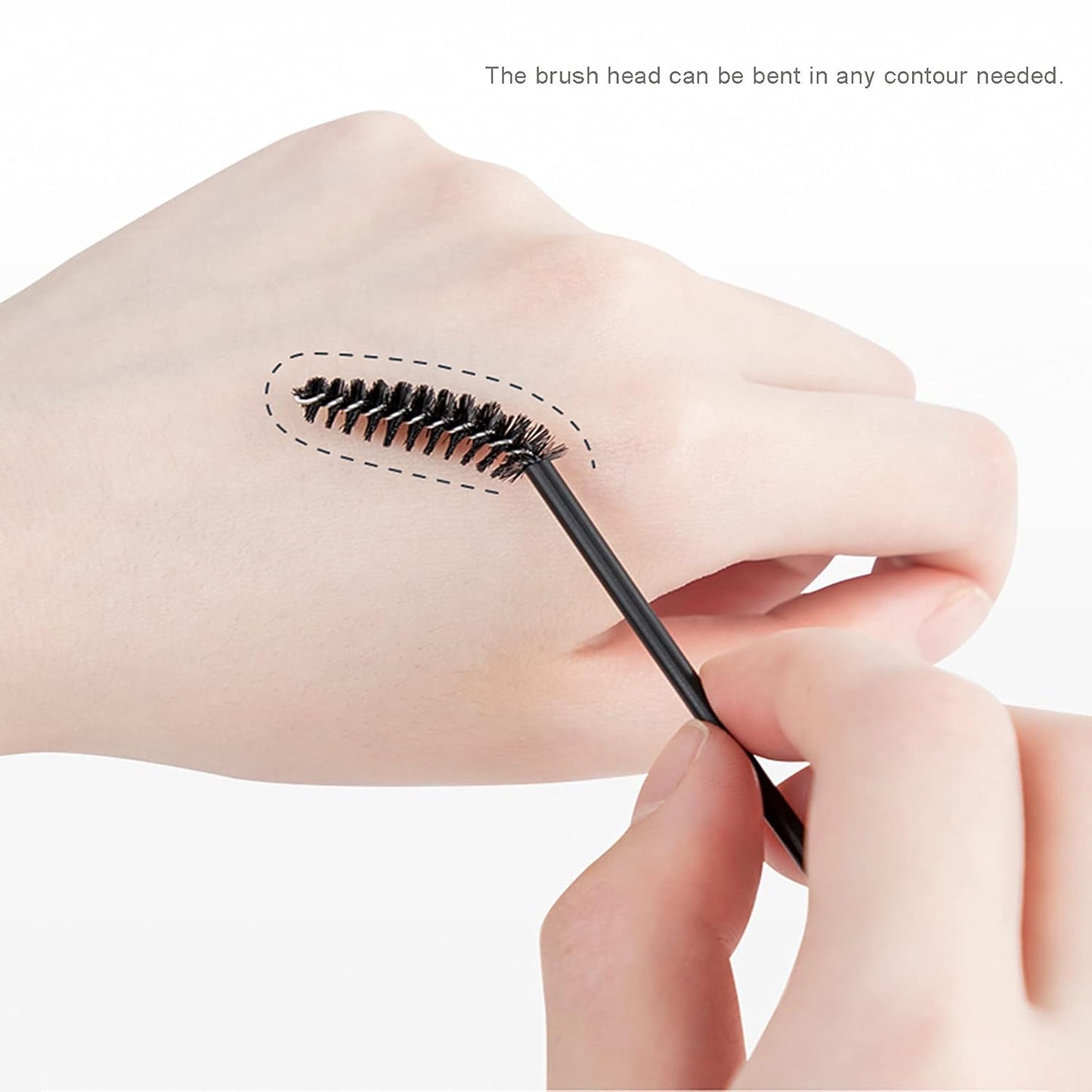 i-Laesh 20 Pcs Lash Brush Eyelash Brushes for Eyelash Extensions Spoolies Cleaning Mascara Wands Tube Diamond Disposable Makeup Tool Applicator Set Sanitary Extension Supplies (Diamond Gold)