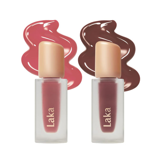 Laka Fruity Glam Lip Tint Duo #103 Humming, #121 Ash Nut