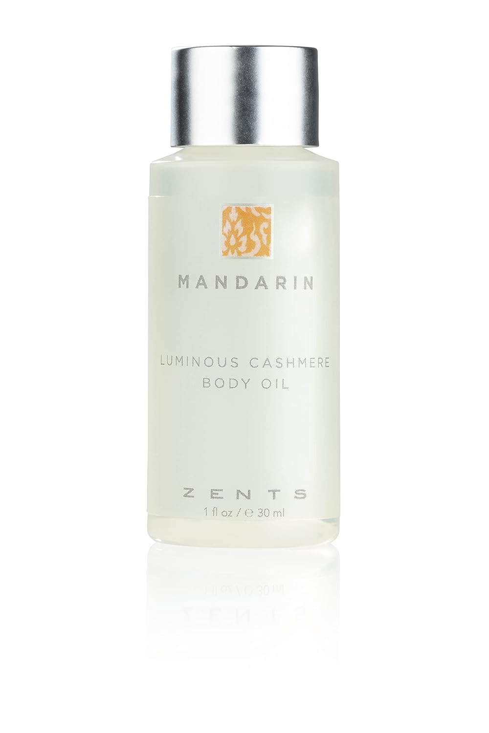 Zents Luminous Cashmere Body Oil (Travel Size - Mandarin Fragrance) | Moisturizing Body Oil with Vitamin E & Organic Coconut Oil | Softens & Smooths Skin | 1 fl oz | TSA Approved
