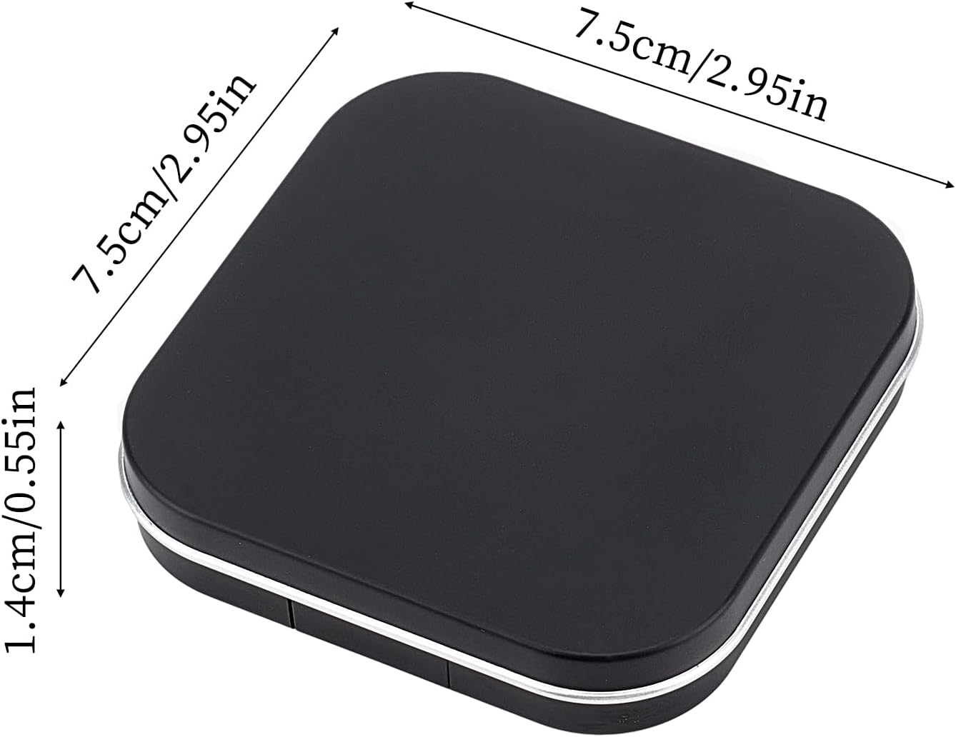 NICENEEDED 2 Pcs Empty Eyeshadow Palettes, 12 Grids Blush Pallet Makeup, DIY Lipstick Lip Balm Blusher Compact Containers Refillable Cosmetic Sample Storage Case Box with Mirror for Women