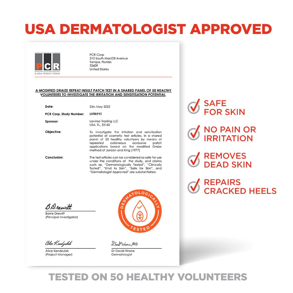 Lavinso Peach Foot Peel Mask for Dry Cracked Feet - 3 Pack - Dead Skin Remover Foot Mask for Cracked Feet and Callus - Exfoliating Feet Peeling Mask for Soft Baby Feet