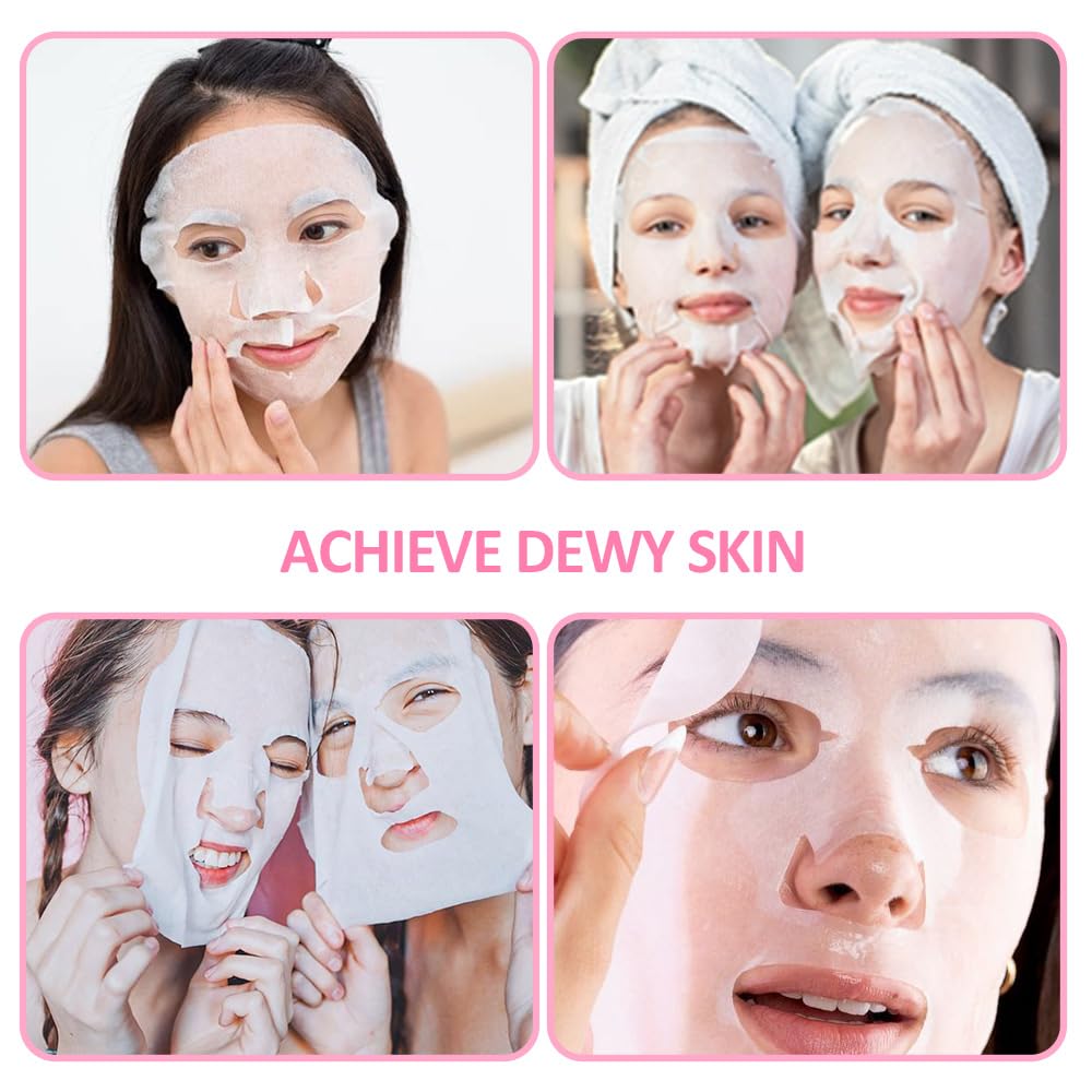 8 Pack Face Sheet Mask Skincare,Hydrating Face Mask For Sensitive Skin,Moisturize,Soothing,Nourish for All Skin Types,Natural Spa Party Facial Mask Skincare Set for Women Men Girls