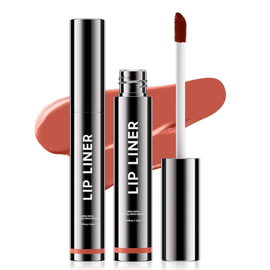 Lip Stain Peel Off Lip Liner - Long Lasting Comfortable Vivid Color Peel Lip Stain Smudge Proof Finish, Create A Charming Vibrant Lip Color Makeup For All Skin Types with All-Day (#03 Rose)