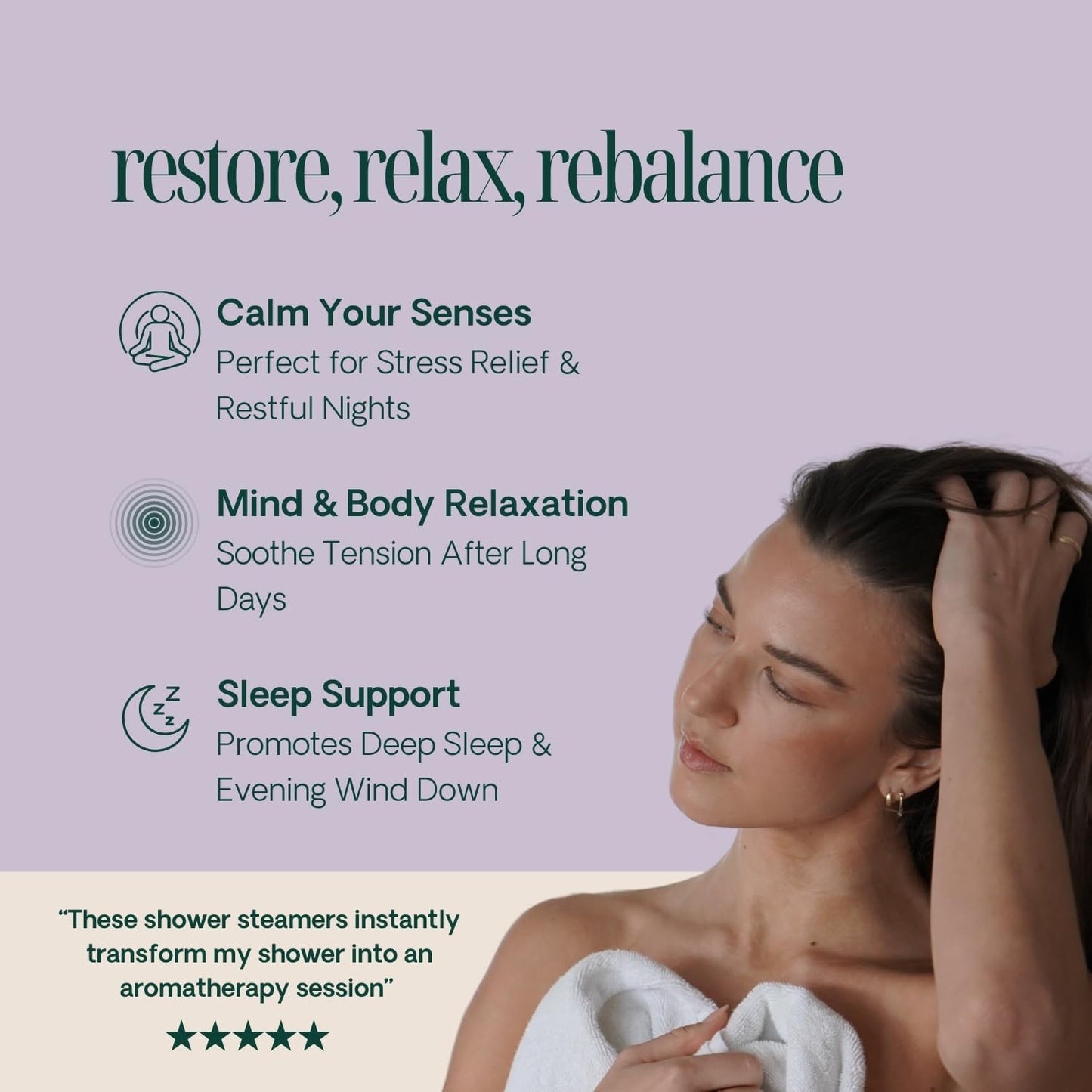 Shower Steamers Aromatherapy 10 Pack - Made in USA with Natural Essentials Oils for Christmas Stocking Stuffers, Birthday Gifts for Women and Men, White Elephant, Relaxation - Lavender