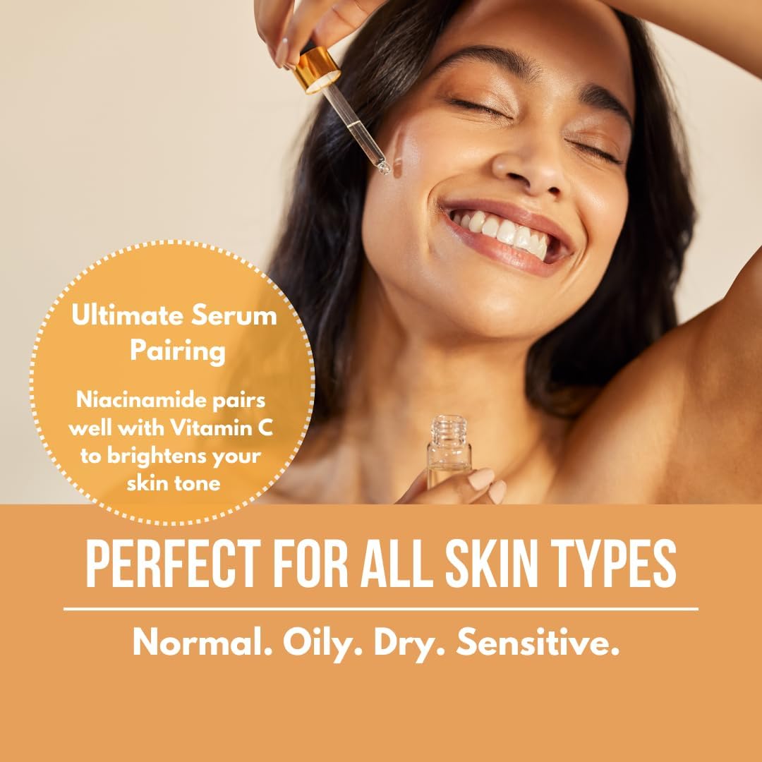 Masque Bar My Ingredients 10% Niacinamide Serum for Face +1% Zinc -Pore Reduction, Glowing Serum for Face, Evens Out Skin Tone, 5.7 pH -Hydrating Serum for All Skin Types -Paraben & Cruelty Free-30ml