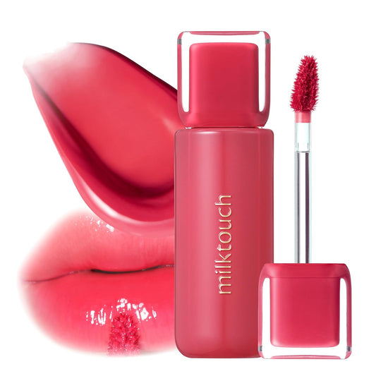 MILKTOUCH Jelly Fit Lip Tint (06 Chericious) with Cooling Plumping Effect and Water-Based Non-Sticky Texture | Long Lasting Korean Beauty Lipstain Tinted Gloss Oil Brown K Makeup