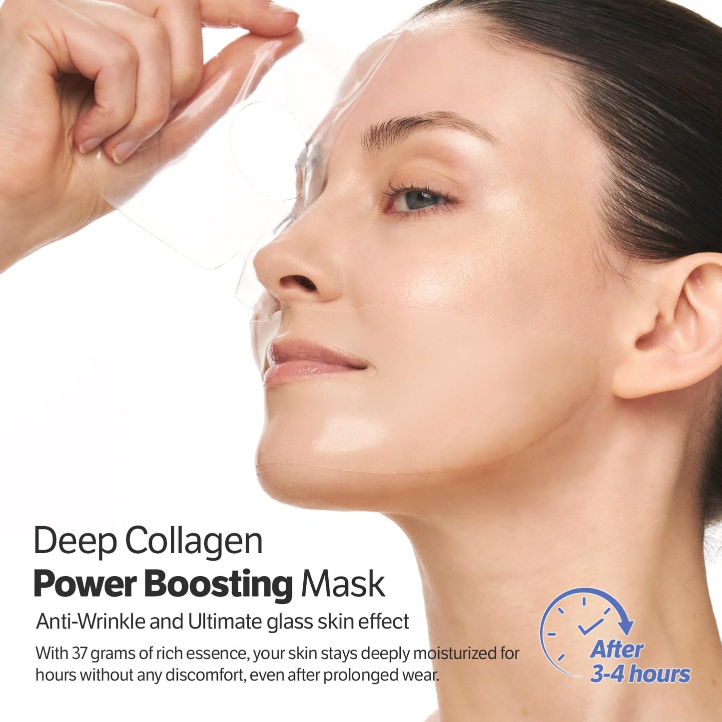 SUNGBOON EDITOR Deep Collagen Boost Set | Collagen Face Mask & Serum for Face, Real collagen 2,160,000ppb, Volufiline, Glass Skin, Skin Elasticity, Volumizing, Korean Skin Care, 37gx4ea & 1.01fl.oz