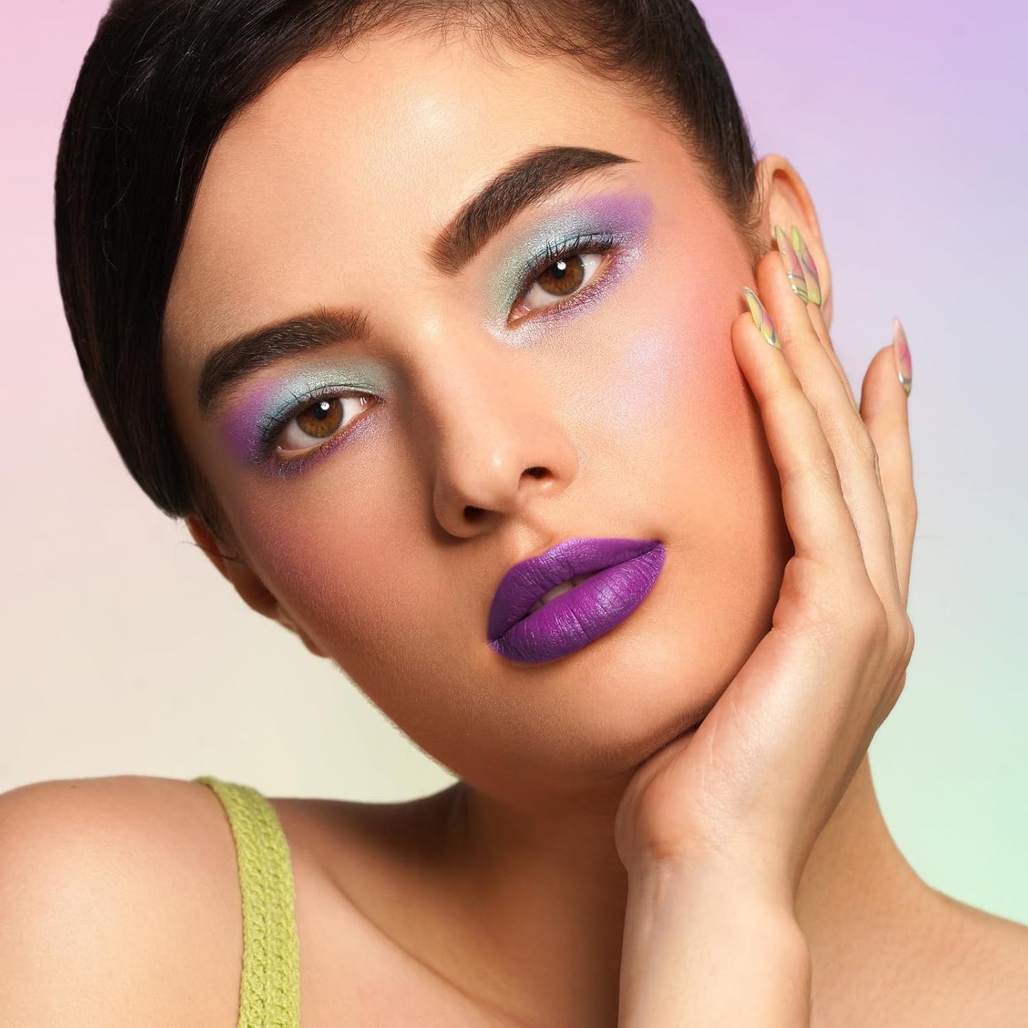 Oulac Matte Liquid Purple Lipstick for Women, Makeup Long Lasting High Impact Lip Color, Waterproof, Creamy Formula Lip stick with Vitamin E, Vegan & Cruelty-Free, 4.5ml (MS04)