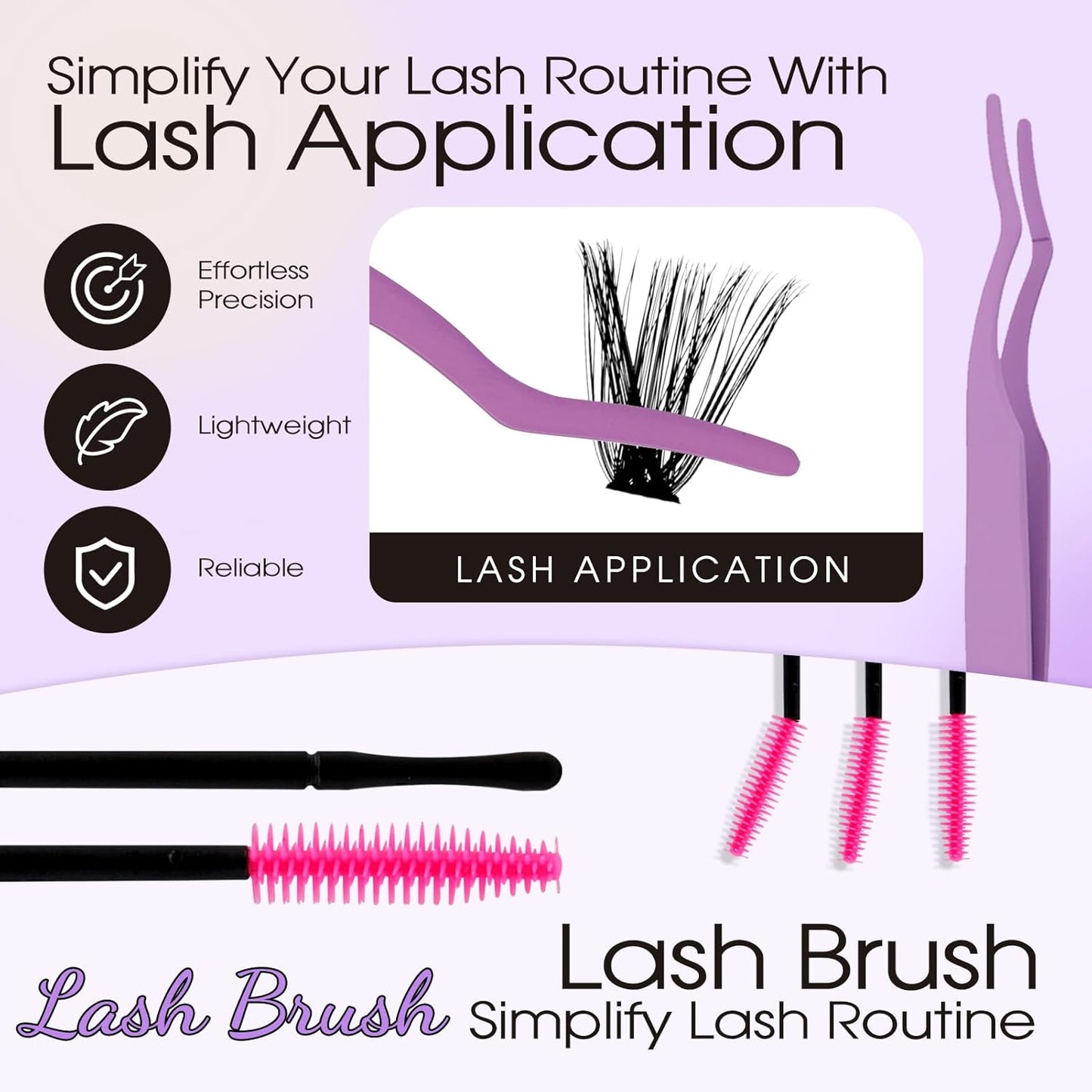 Lash Clusters Kit for Using at Home: Ultra-light, DIY, Natural, Fluffy, Wispy, Waterproof, Anime, Manga, Cat Eye, C Curl, 16-20mm, 60P+80P, Wendy, RT318