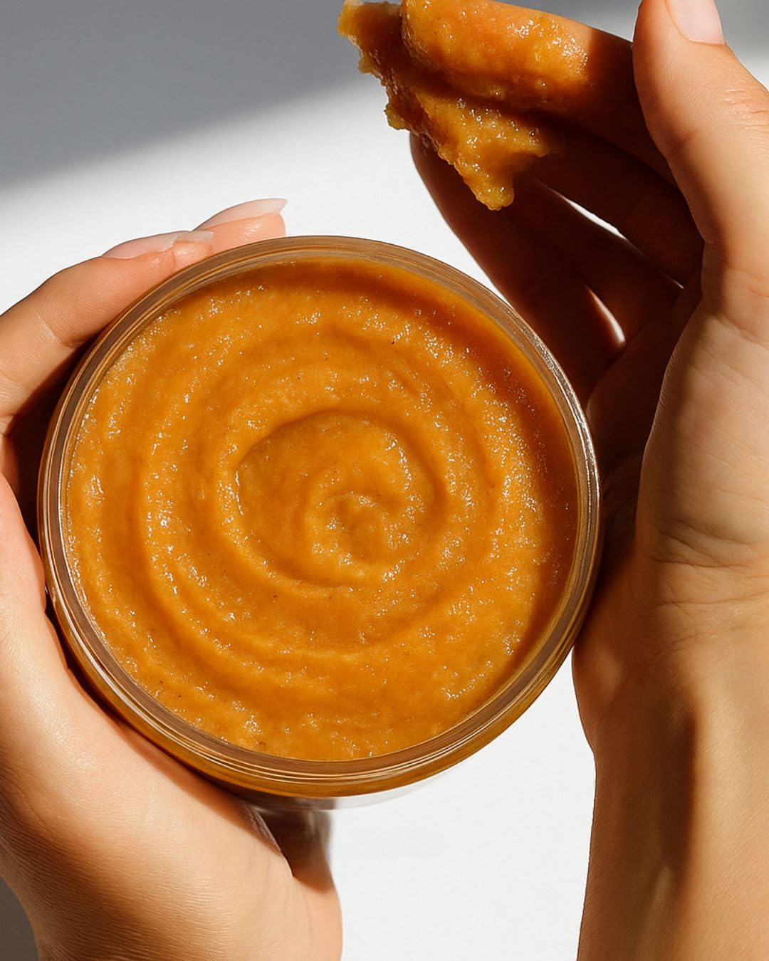 Sweet Almond Rosehip Brine Face & Body Polish | Fusion of Himalayan & Dead Sea Salt, Maple Sugar, Omega 3s & Vitamin E | Reveals Radiance, Elevates Mood with an Exquisite Fragrance 6.5 oz