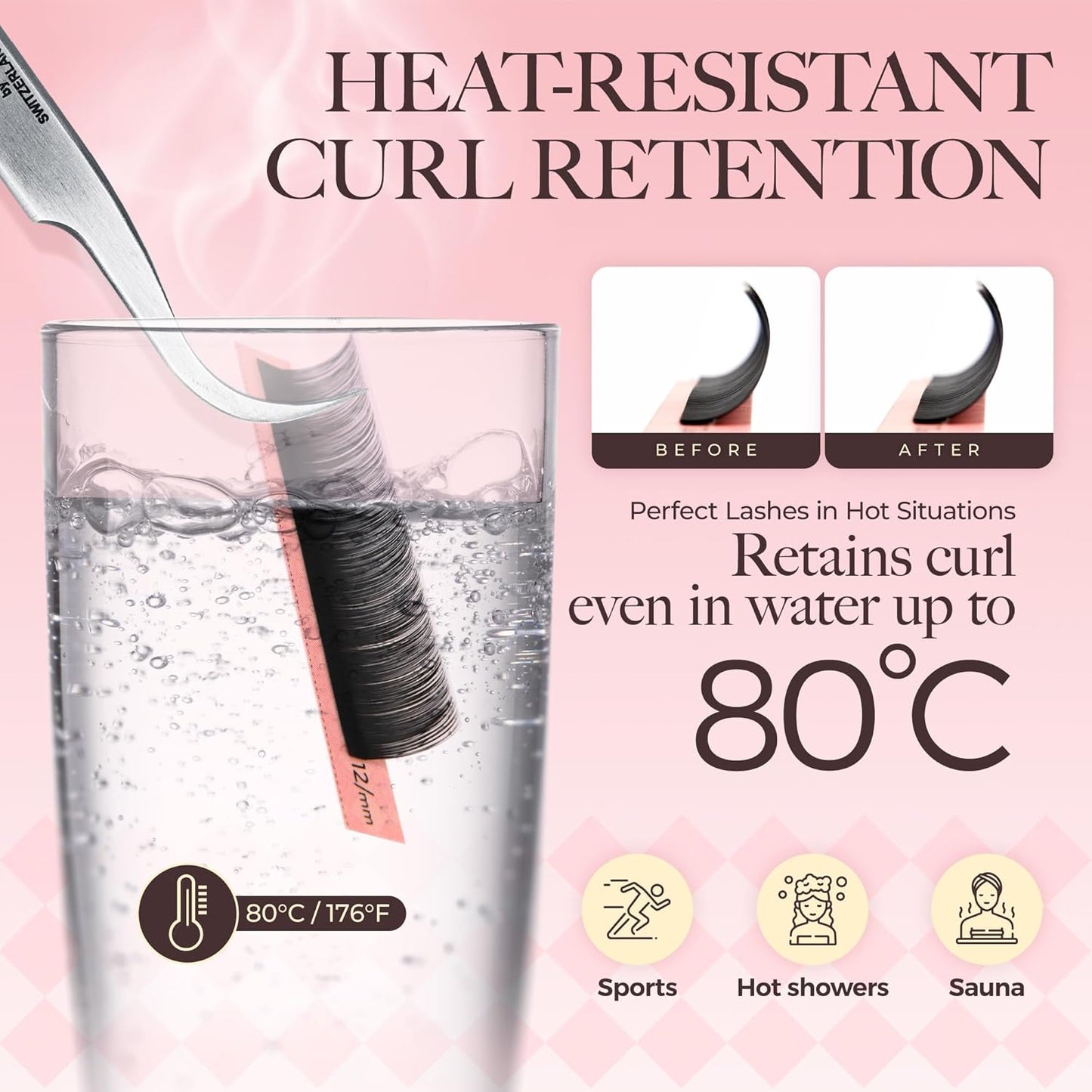 LASHVIEW Classic Lash Extensions 0.03-0.20 J/B/L/C/CC/D Curl 8-16mm Mixed & Single Length Tray, Soft Matte Dark Professional Eyelashes Extension(0.15 D 8-16mm)