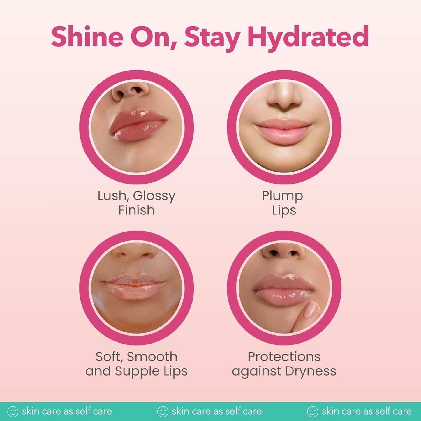 Patchology Lip Gloss for Women - Glossy, Clear Shine Hydrating Lip Balm with Aloe, Honey, Goji Berry Oil - Moisturizing Lip Treatment for Dry, Cracked Lips - Light, Clean for Soft, Smooth Lips (15ml)