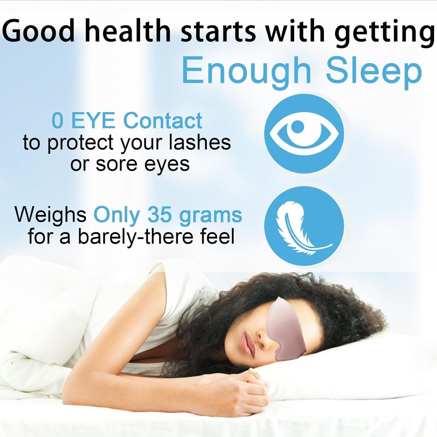 Eye Mask for Lash Extensions, Sleep Mask for Lash Extensions for Lashes Aftercare,Lash Extension Sleep Mask for Travel Yoga Nap, 3D Contoured Eye Mask