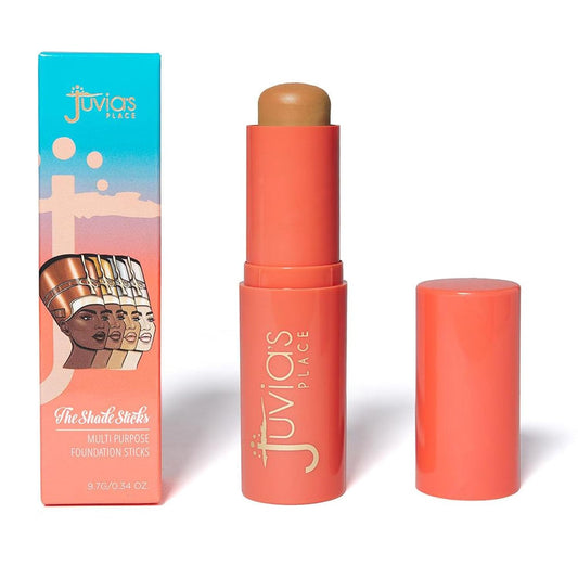 Juvia's Place Shade Stick Foundation, Concealer, Contour, Dominica, Tan w/Golden Undertone, .34 oz