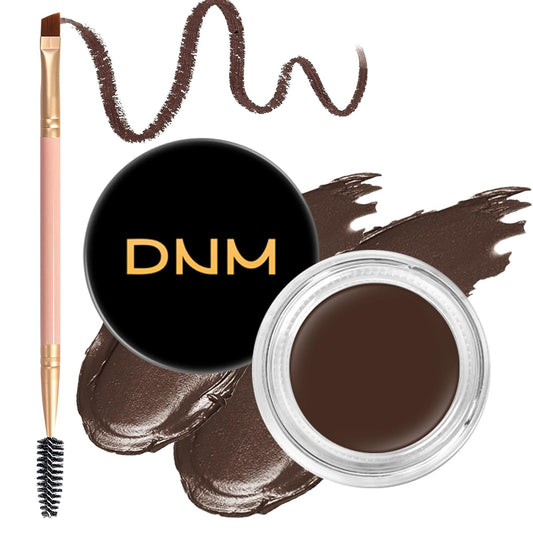 2Pcs Brow Pomade Set with Dual-ended Eyebrow Brush, High pigment Water proof Natural finish Eyebrow Makeup Set with Eyebrow Brush for Women and Girls（03#）