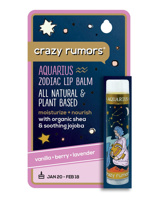 Crazy Rumors Lip balm Aquarius Zodiac