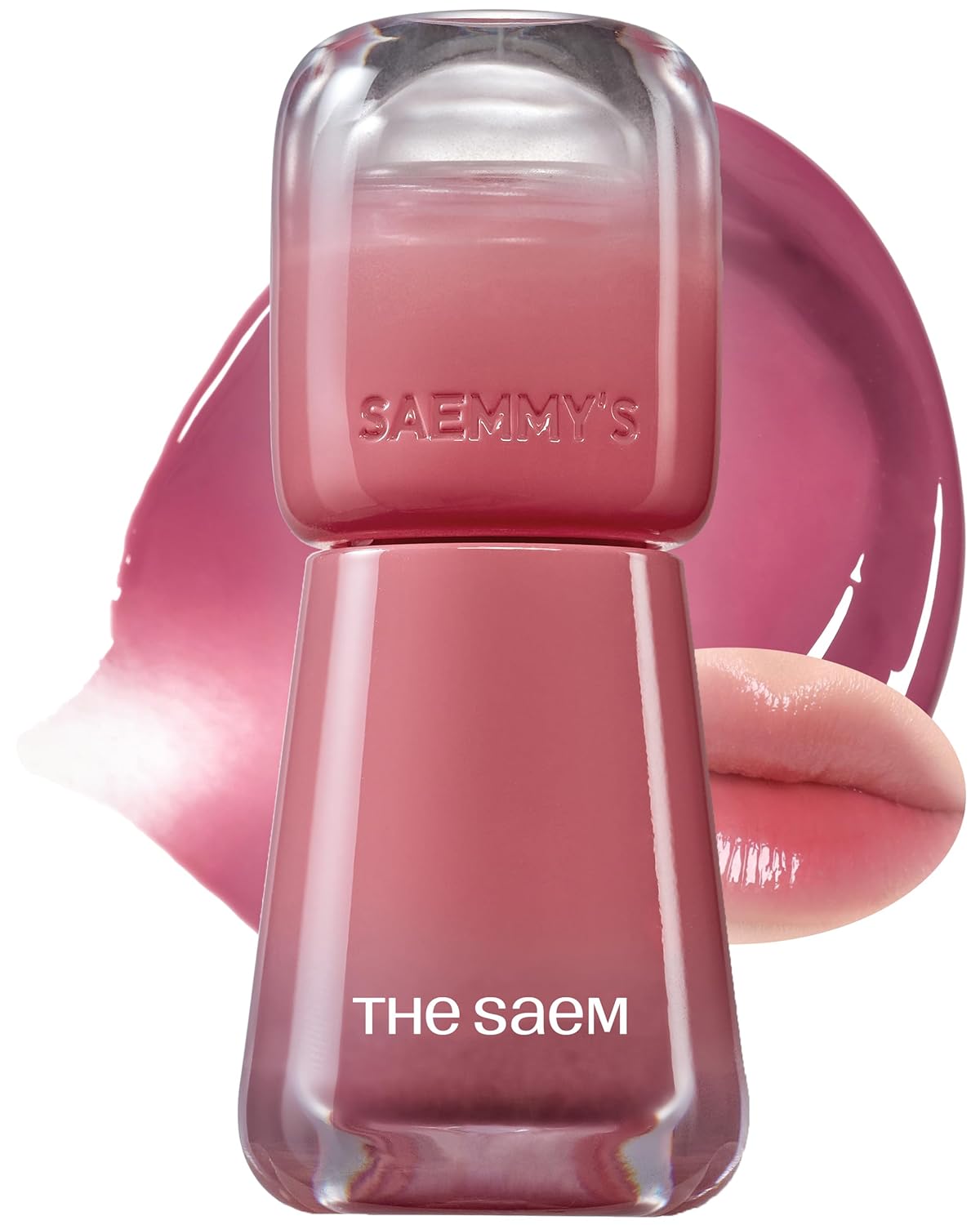 THESAEM Saemmy's Ade Shot Tint - Korean Lip Titnt, Water Gel Lip Stain with Plump Glowy Moisturizing Finish, Buildable Radiant Gloss, Long-Lasting Comfort, 0.1 fl.oz. (04 Violet Gin)