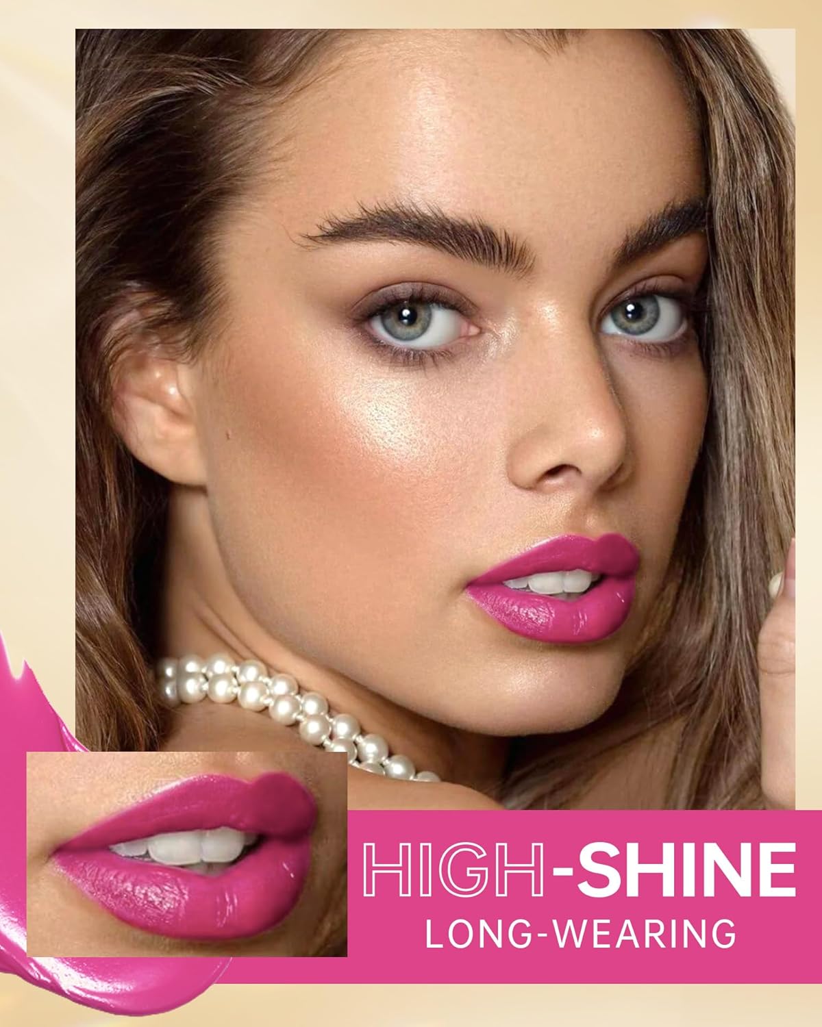 MAKI YIKA Hot Pink Lipstick for Women Moisture Hydrate Lipsticks Glossy Pink Lipsticks Sheer Finish Lightweight Tinted Lip Balm (Z06 Rose Up)