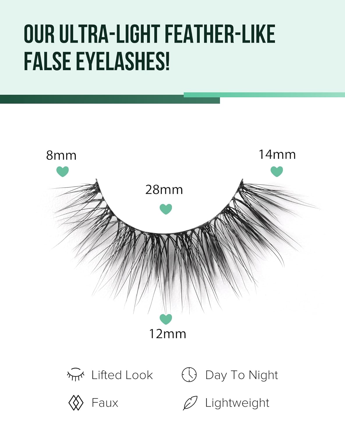 Eyelashes Natural Look Strip Lashes Wispy Natural Mink Lashes Volume Lash Fluffy Fake Eyelashes C Curl False Lashes Thick Eyelashes 7 Pairs