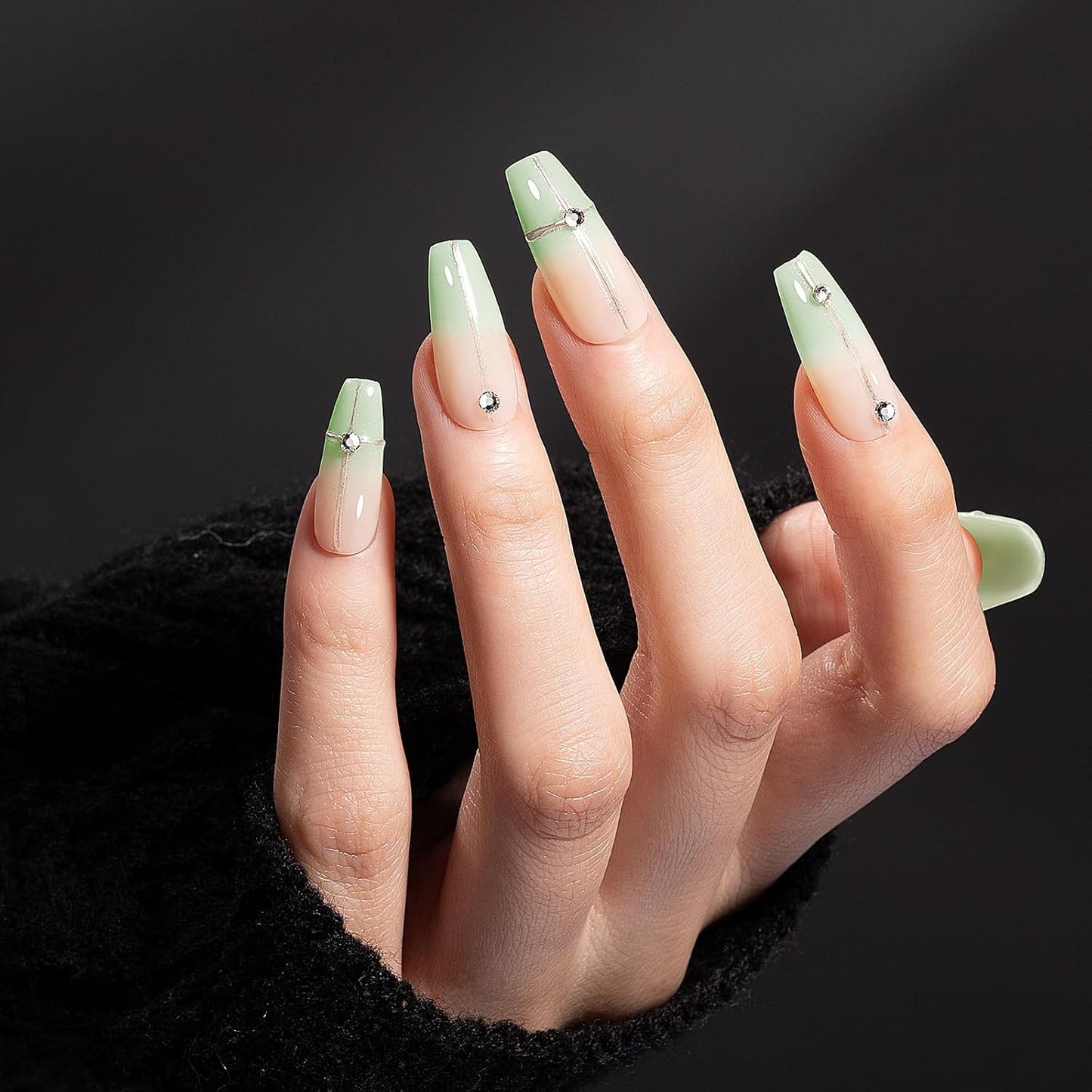 Gellen Gel Nail Polish 18Ml Jelly Mint Green Spring Translucent Pastel Sheer Soak Off UV for Nail Art at Home 0.61 Fl Oz