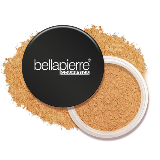 bellapierre Mineral Foundation SPF 15 - Loose Powder Foundation | Vegan & Cruelty Free Natural Makeup | Full Coverage Matte Finish | Hypoallergenic | Oil & Talc Free - 0.32 Oz - Brown Sugar