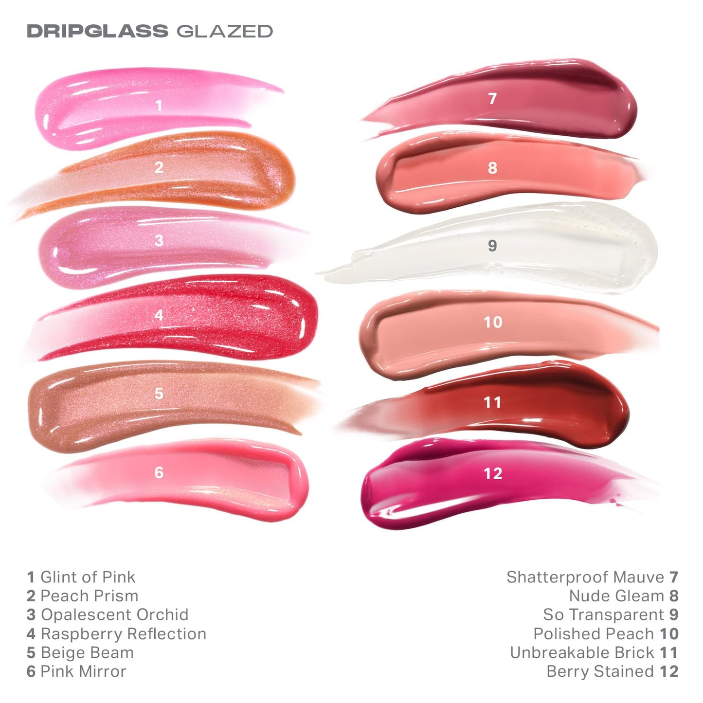 Morphe Dripglass High Shine Lip Gloss - Glazed, Semi-Sheer & Nourishing Lip Makeup - Buildable Formula Infused with Plant-Derived Squalane & Vitamin E - Opalescent Orchid (0.13 oz)