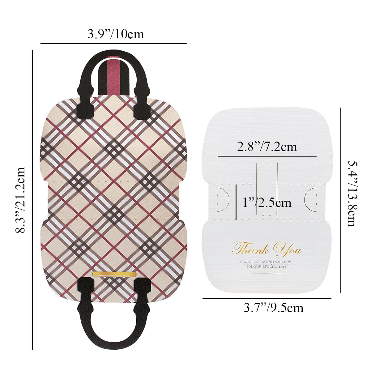 Summer-Ray 25 Sets Luxury Lip Balm Holder for Wedding Party Favors Thank You for Celebrating with Us on Our Special Day (For Wedding)